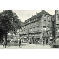X002137 Historische Fotografien aus der Hamburger Altstadt, Straßenszene am Kajen | 